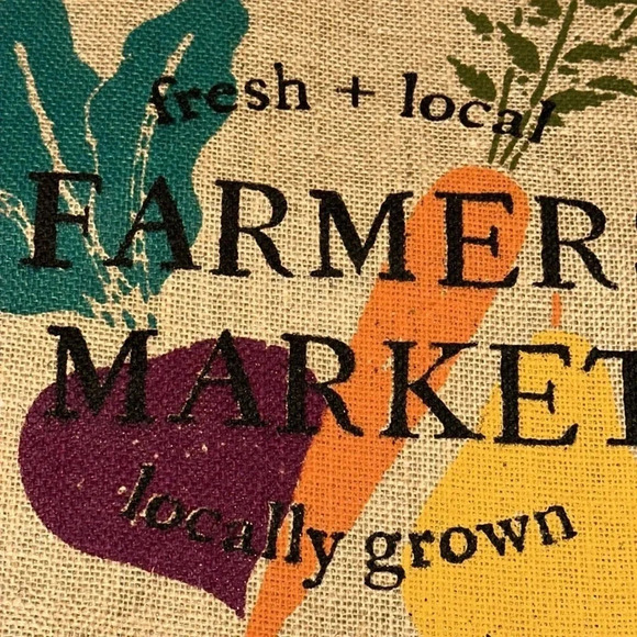 NWT Fresh + local farmers market locally grown bag tote - Picture 1 of 4
